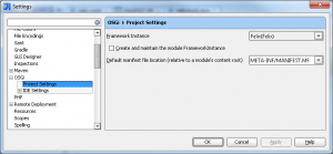 Configure the OSGi instance for the project