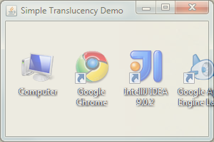Java 7 Translucent Window